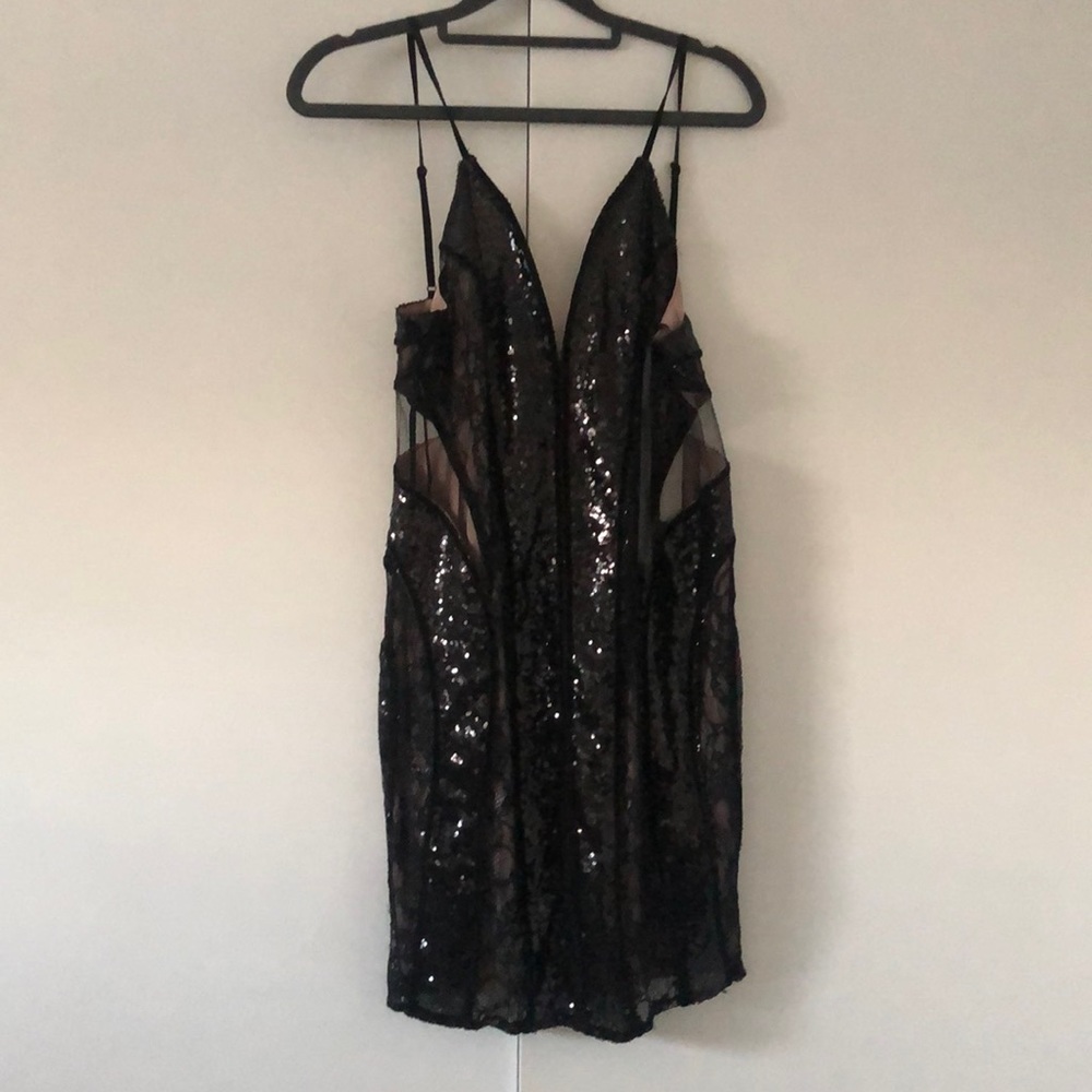 Black mini dress